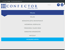 Tablet Screenshot of confector.hu